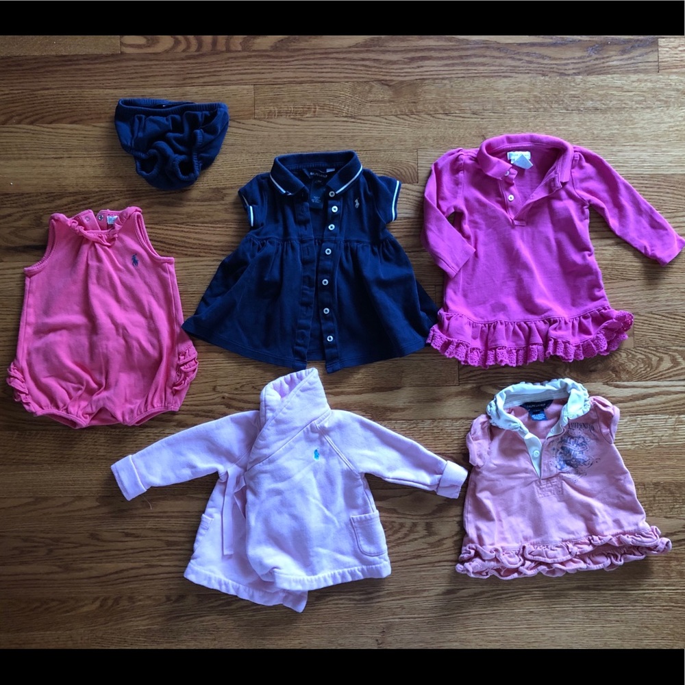 Baby girl Ralph Lauren, 6 pieces, size 9 months